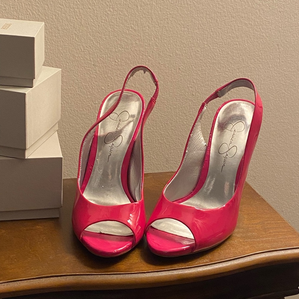 Jessica Simpson sling back heels